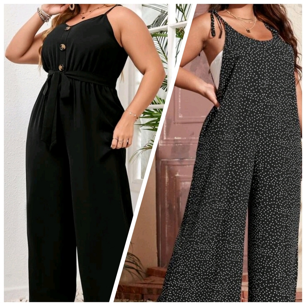 *Two* Shein Curve Cami Jumpsuits - 3XL